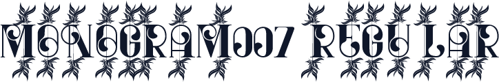 MONOGRAM007 Regular