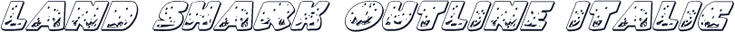 Land Shark Outline Italic