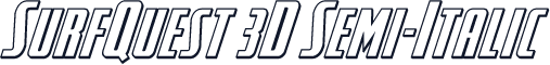 SurfQuest 3D Semi-Italic