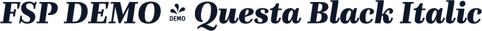 FSP DEMO - Questa Black Italic