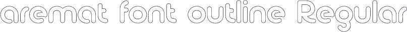 aremat font outline Regular