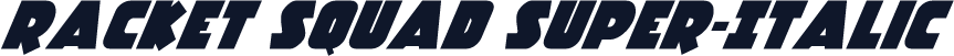 Racket Squad Super-Italic