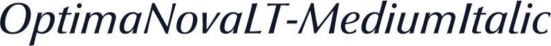 OptimaNovaLT-MediumItalic