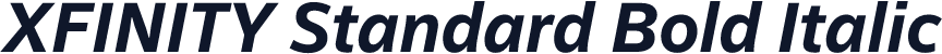 XFINITY Standard Bold Italic