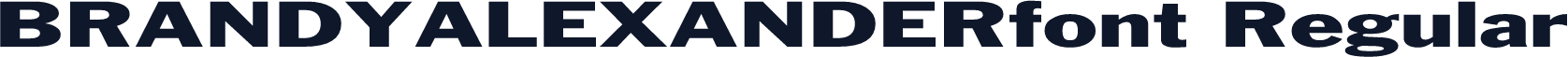 BRANDYALEXANDERfont Regular
