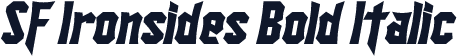 SF Ironsides Bold Italic