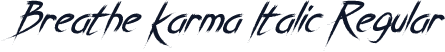 Breathe Karma Italic Regular