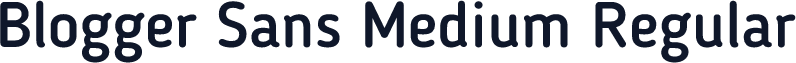 Blogger Sans Medium Regular