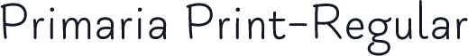 Primaria Print-Regular