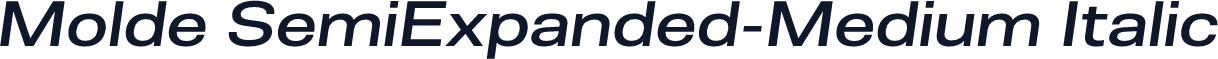 Molde SemiExpanded-Medium Italic