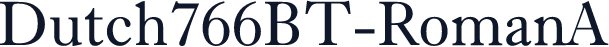 Dutch766BT-RomanA