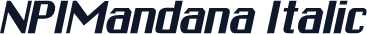 NPIMandana Italic