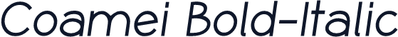 Coamei Bold-Italic