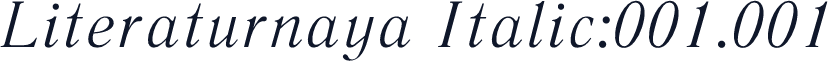 Literaturnaya Italic:001.001