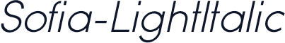 Sofia-LightItalic