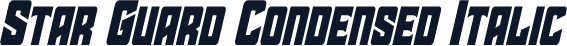 Star Guard Condensed Italic