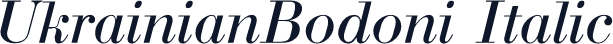 UkrainianBodoni Italic