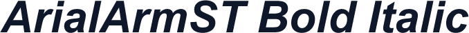 ArialArmST Bold Italic