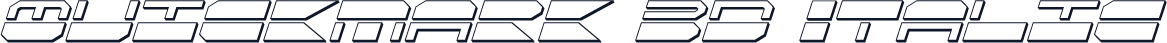 QuickMark 3D Italic