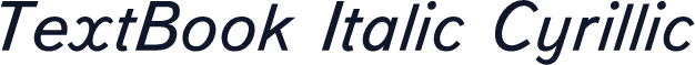 TextBook Italic Cyrillic