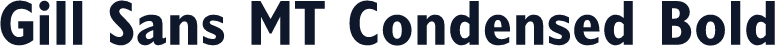 Gill Sans MT Condensed Bold
