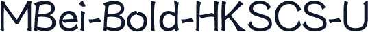 MBei-Bold-HKSCS-U