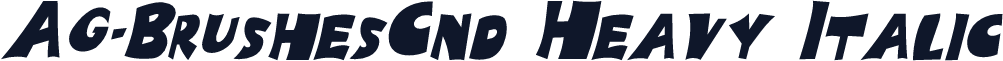 AG-BrushesCnd Heavy Italic