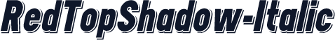 RedTopShadow-Italic