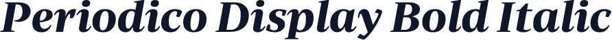 Periodico Display Bold Italic