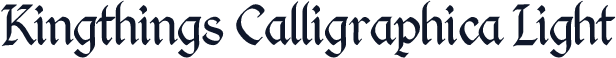 Kingthings Calligraphica Light