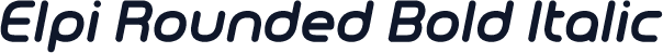Elpi Rounded Bold Italic