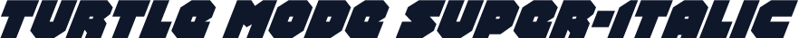 Turtle Mode Super-Italic