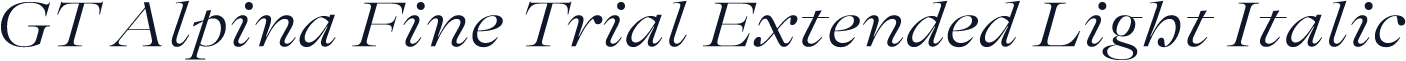 GT Alpina Fine Trial Extended Light Italic
