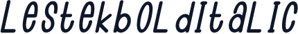 LestekBolditalic