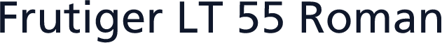 Frutiger LT 55 Roman