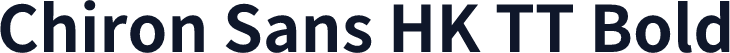Chiron Sans HK TT Bold