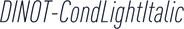 DINOT-CondLightItalic