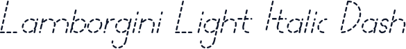 Lamborgini Light Italic Dash