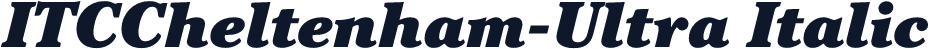 ITCCheltenham-Ultra Italic