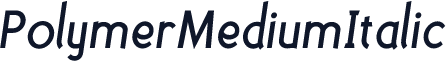 PolymerMediumItalic