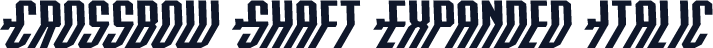 Crossbow Shaft Expanded Italic