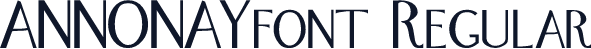 ANNONAYfont Regular