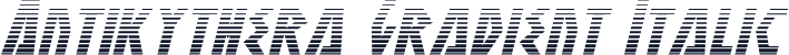 Antikythera Gradient Italic