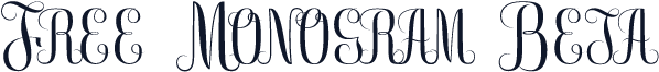 Free Monogram Beta
