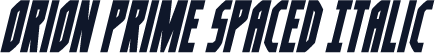 Orion Prime Spaced Italic