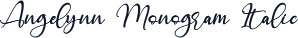 Angelynn Monogram Italic