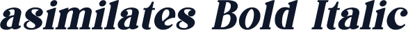 asimilates Bold Italic