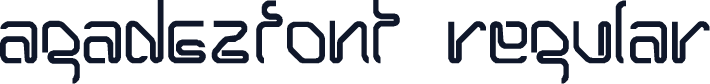 AGADEZfont Regular