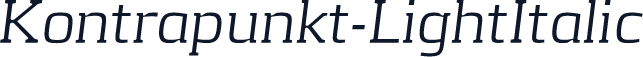 Kontrapunkt-LightItalic