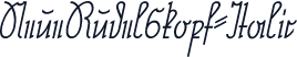 NeueRudelskopf-Italic